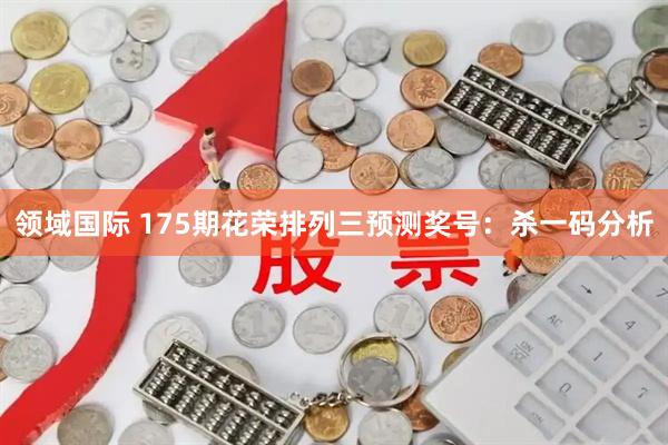 领域国际 175期花荣排列三预测奖号：杀一码分析